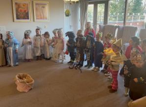 Children perform Nativity for care home residents