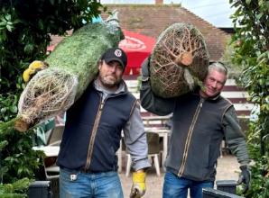 Cheers! Friends use new pub as home for tree business