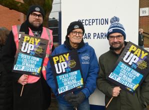 Henley College teachers walk out over pay?
