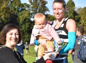 New mum is first woman in half marathon for second year running