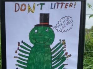 Children’s anti-litter competition posters take effect