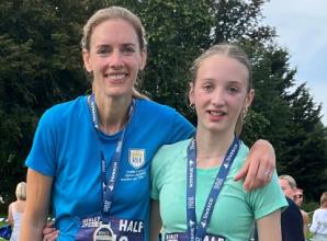 Girl, 13, runs half marathon for charity