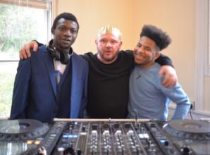 Homeless refugees thrown festive party by volunteers