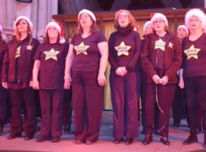 Singing and dancing for Christmas