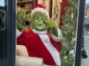 Grinch visits Christmas market