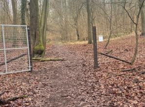 Much-loved footpath fenced off