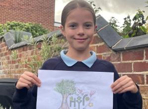 Art-loving girl wins festival logo design competition
