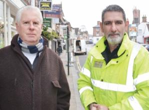 Bus abandoned with engine on