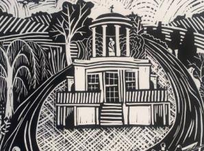 Blockwork and layering by eco-friendly artist