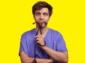 Stay alert as medic comedian is a gas