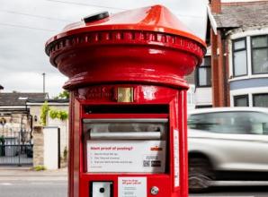 New post box to take parcels and run using solar energy
