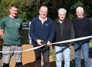 Councillors open new footpath linking two settlements