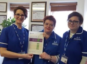 Rated highly in all five key areas of care