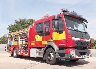 Firefighters attend crash involving two cars in Uxbridge Road
