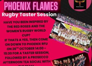 Inspired by the Red Roses? Phoenix Flames invite women to give rugby a try