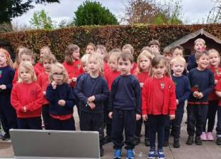 Pupils sing hymns and read prayers at virtual remembrance service
