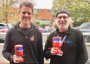 Olympian collects for Poppy Appeal