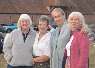 Night of music in courtyard for upkeep of village church