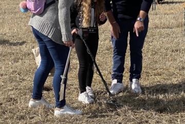For just £1, children can try metal detecting and keep what they find