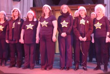 Singing and dancing for Christmas