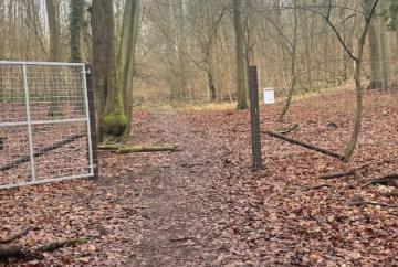 Much-loved footpath fenced off