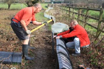 New barrier takes shape to prevent toads crossing