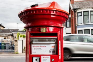 New post box to take parcels and run using solar energy