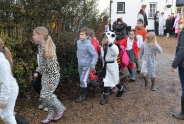 Children’s fancy dress walk raises £1,000 for animals