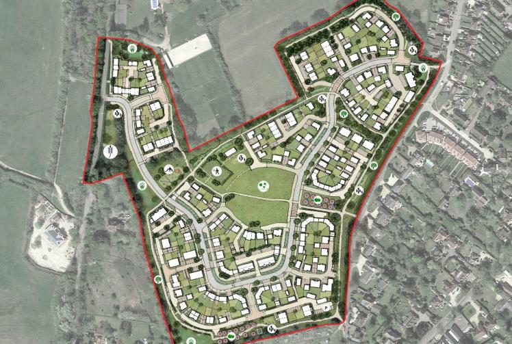 Plans submitted for land east of Lodge Road, Hurst, by Mactaggart & Mickel 