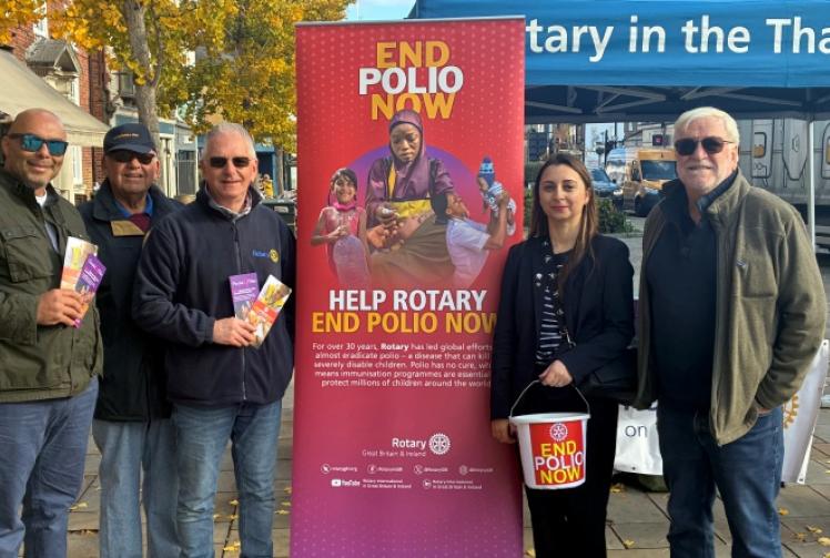 Rotarians raise £200 to help fund polio vaccinations