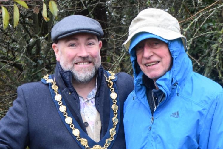 Mayor plants tree to mark 25th anniversary of town woodland