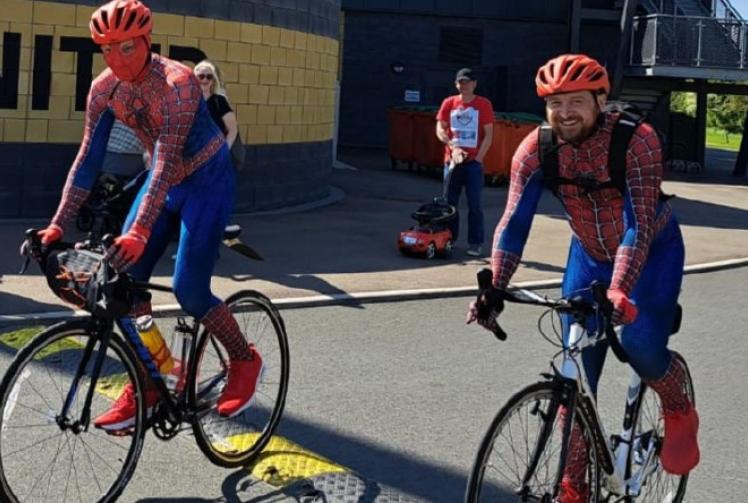 Pair cycle 80 miles in day for charity