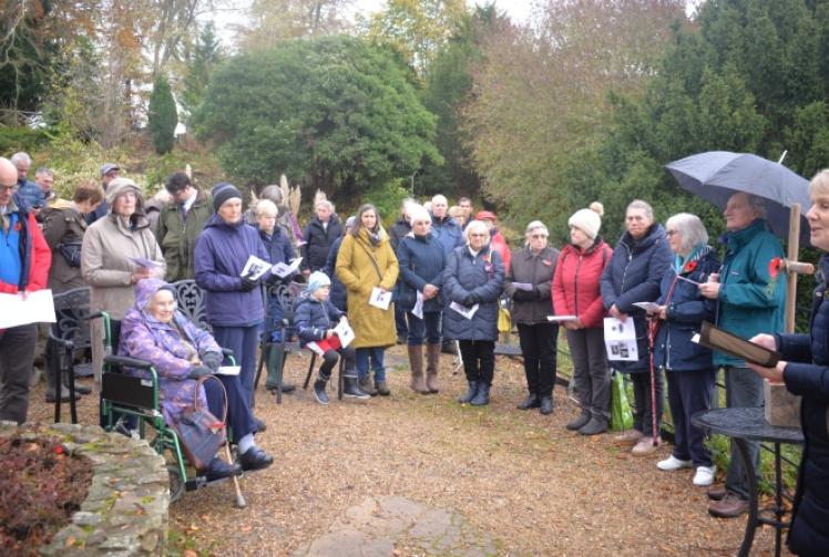 RAF pilots and civilians remembered at outdoor service at wartime intelligence base