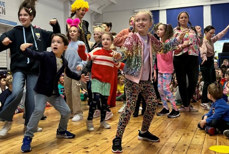 Rainbow clothes and ‘mad hair’ for Red Nose Day