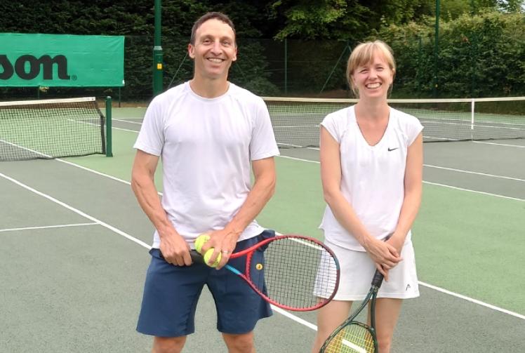 Refugee finds comfort in returning to tennis hobby