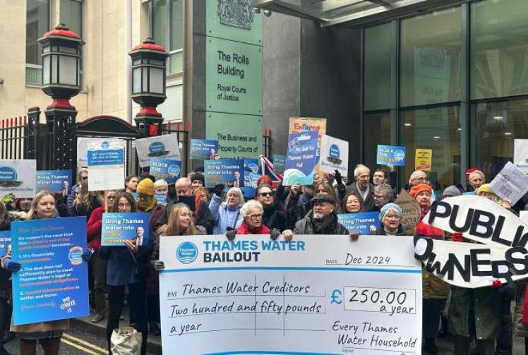 Campaigners angry at Thames Water bailout