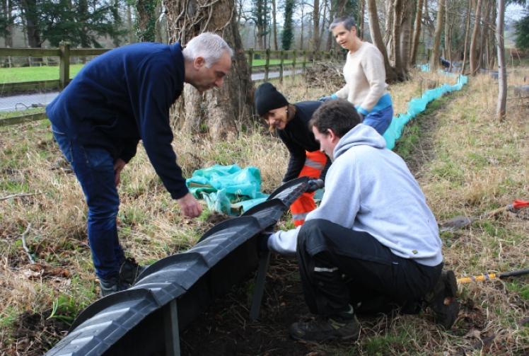 New barrier takes shape to prevent toads crossing