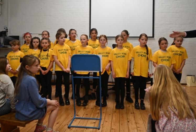 Children show confidence in playing for each other