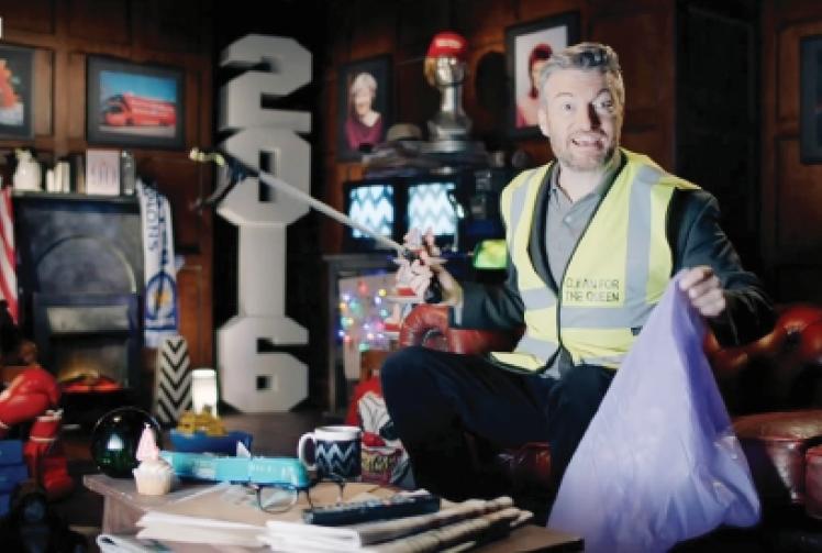 TV presenter proves to be a right Charlie