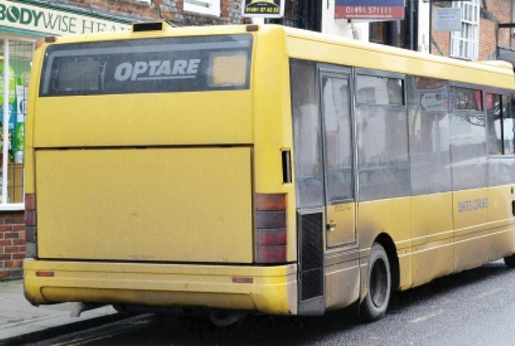 Bus abandoned with engine on