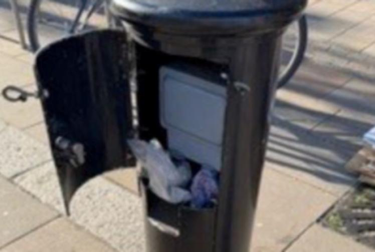 Business owner ‘deflated’ to find bin overflowing