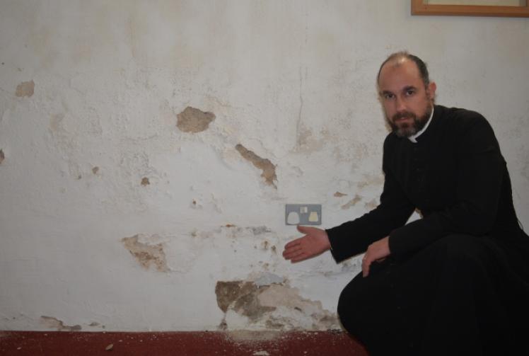 Pledge to help fix crumbling church, appeals vicar