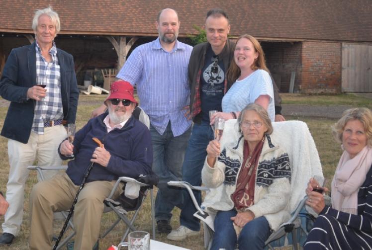 Night of music in courtyard for upkeep of village church