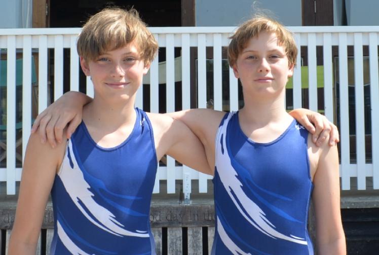 Seeing double as rowing twins team up in sculls