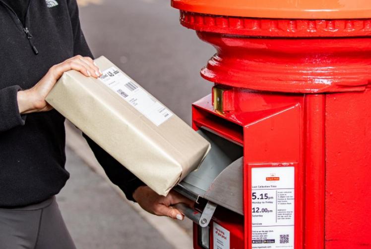 New post box to take parcels and run using solar energy