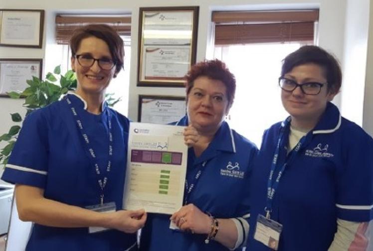 Rated highly in all five key areas of care
